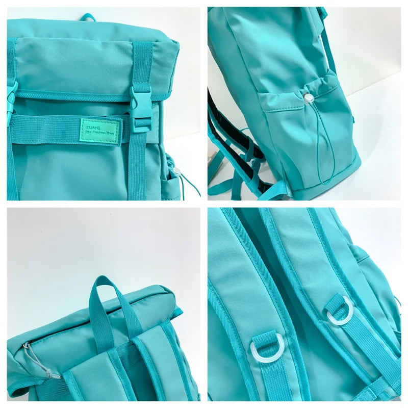 Men's Fashion Versatile Waterproof Oxford Large-capacity Backpack Man Leisure Knapsack Light Simplicity Travel Motion School Bag