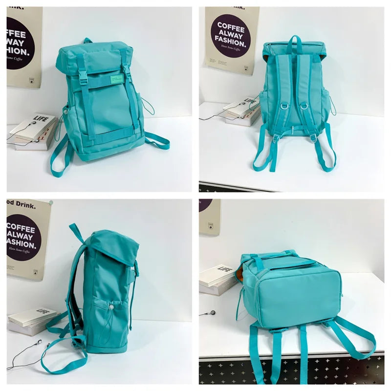 Men's Fashion Versatile Waterproof Oxford Large-capacity Backpack Man Leisure Knapsack Light Simplicity Travel Motion School Bag