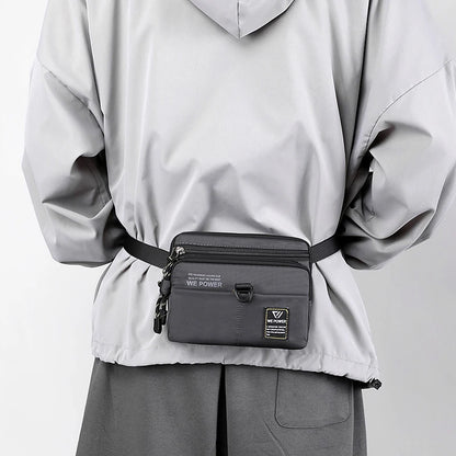 Men's Fashion Waist Pack Waterproof Nylon Outdoor Fitness Sport Man Leisure Shoulder Bags Male Light Crossbody Bags Mini Bags