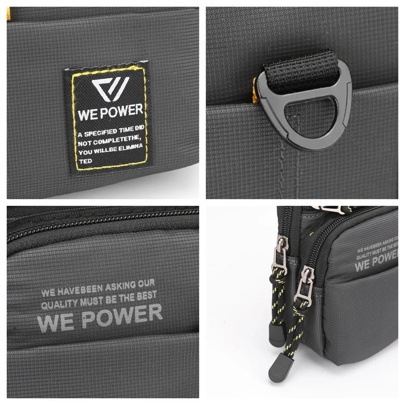 Men's Fashion Waist Pack Waterproof Nylon Outdoor Fitness Sport Man Leisure Shoulder Bags Male Light Crossbody Bags Mini Bags