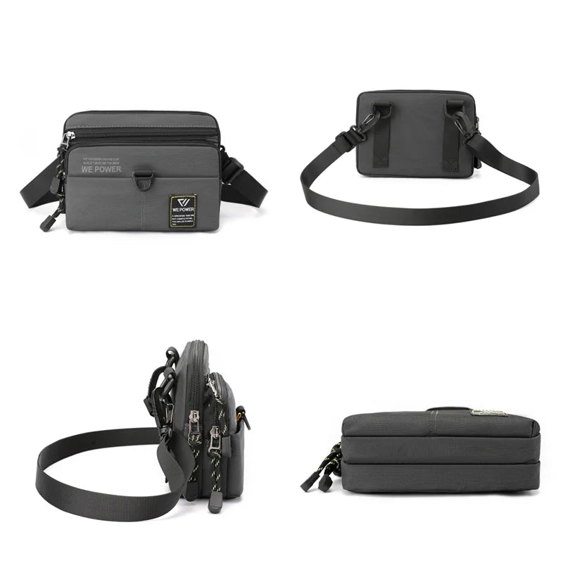 Men's Fashion Waist Pack Waterproof Nylon Outdoor Fitness Sport Man Leisure Shoulder Bags Male Light Crossbody Bags Mini Bags