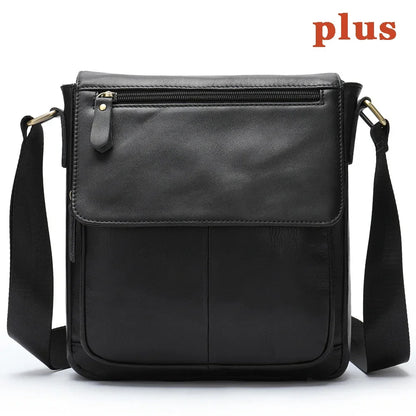 Men's Genuine Leather Messenger Bag Crossbody Shoulder Bags Male Casual Handbag Men Sling Pack For Work Business