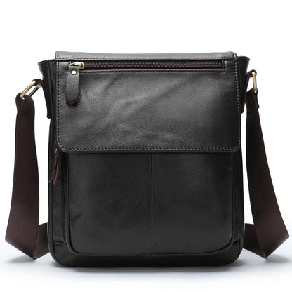 Men's Genuine Leather Messenger Bag Crossbody Shoulder Bags Male Casual Handbag Men Sling Pack For Work Business