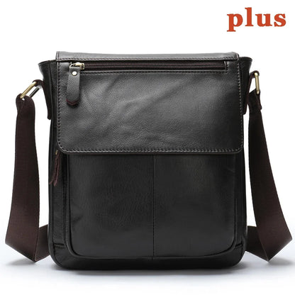Men's Genuine Leather Messenger Bag Crossbody Shoulder Bags Male Casual Handbag Men Sling Pack For Work Business
