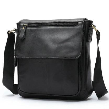 Men's Genuine Leather Messenger Bag Crossbody Shoulder Bags Male Casual Handbag Men Sling Pack For Work Business