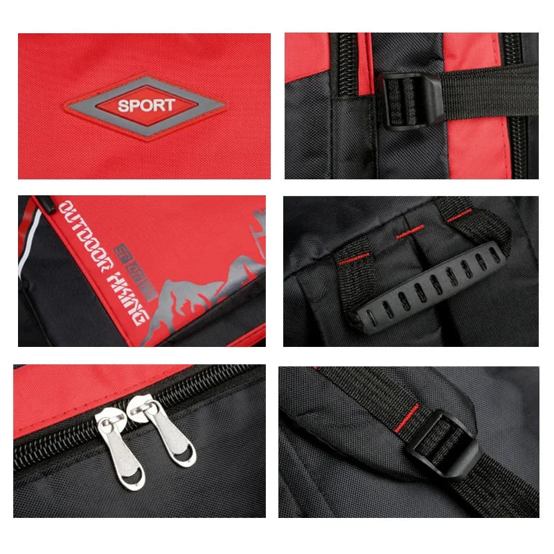 Men's High Capacity Outdoor Climbing Travel Sports Rucksack SchoolBag Camping Hiking Backpack For Male Female Women