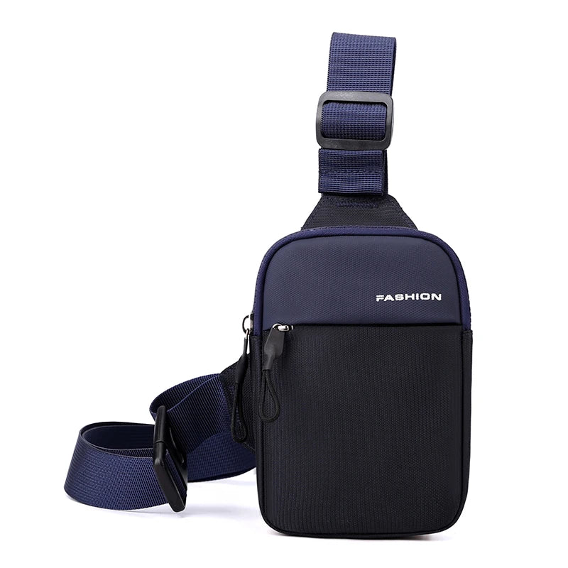 Men's High Quality Waterproof Nylon Chest Pack Fashion Simplicity Waist Packs Men Mini Mobile Phone Bag Small Crossbody Bags