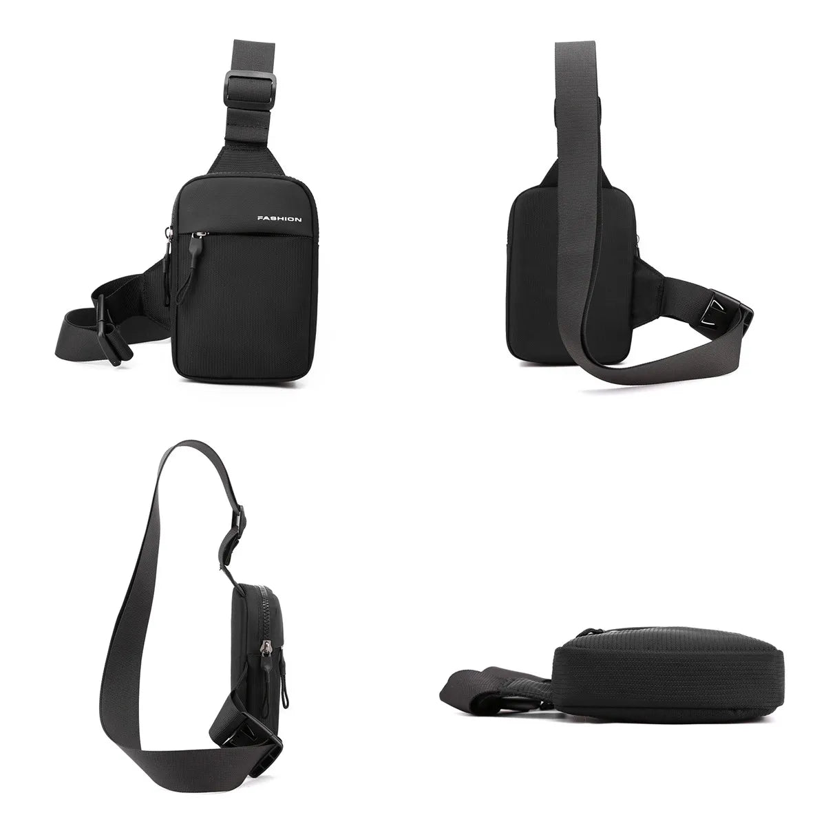 Men's High Quality Waterproof Nylon Chest Pack Fashion Simplicity Waist Packs Men Mini Mobile Phone Bag Small Crossbody Bags
