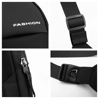Men's High Quality Waterproof Nylon Chest Pack Fashion Simplicity Waist Packs Men Mini Mobile Phone Bag Small Crossbody Bags