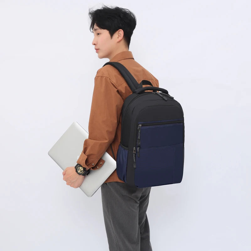 Men's High Quality Waterproof Oxford Travel Backpacks Man Business Casual Knapsacks Male Fashion High-capacity Light Laptop Bags