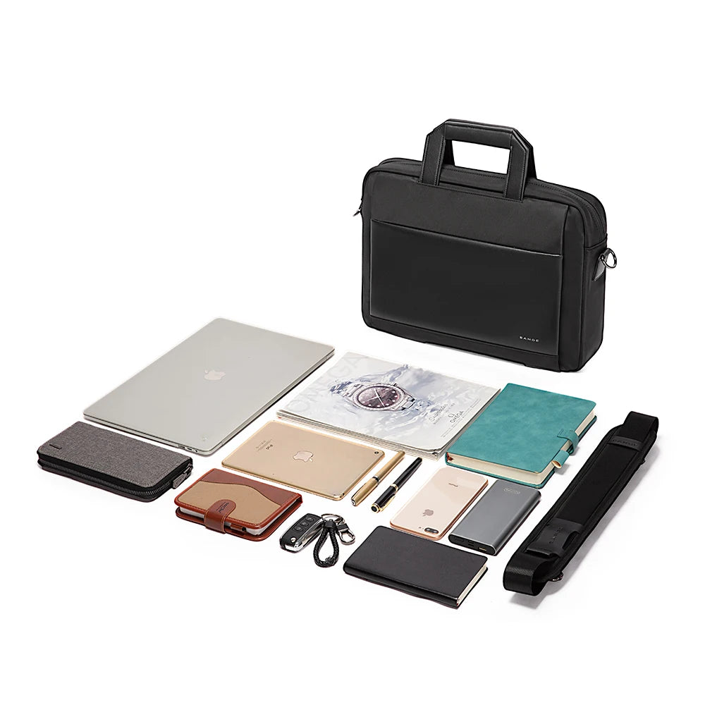 Men's Laptop Bag Briefcase for Men Retro Travel Messenger Man Bags 15.6 in High Capacity Computer Shoulder Bag Male Briefcase
