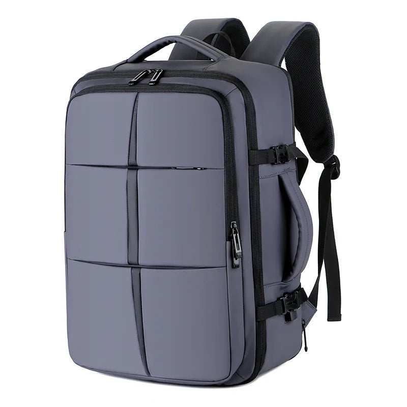 Men's Large Capacity Extensible Business Backpack Multi-function USB Charging Travel Waterproof Expandable Computer Backpacks