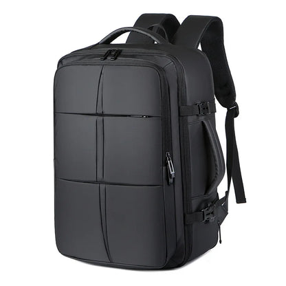 Men's Large Capacity Extensible Business Backpack Multi-function USB Charging Travel Waterproof Expandable Computer Backpacks