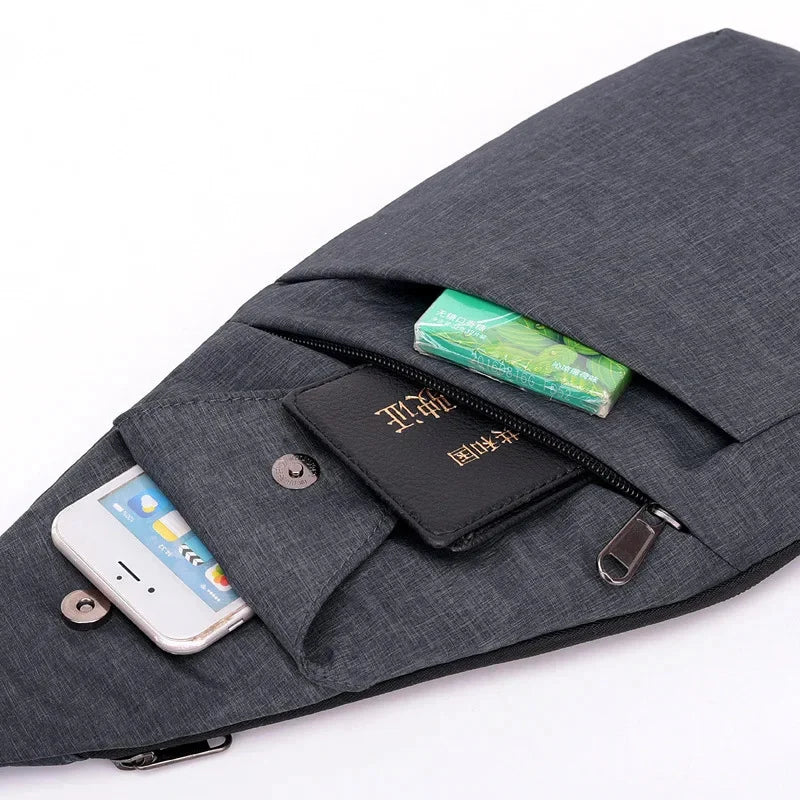 Men's Leisure Anti-theft Chest New Shoulder Boy Waterproof Travel Large Capacity Outdoor Slim Mini Crossbody Bag