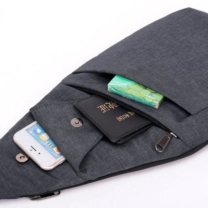 Men's Leisure Anti-theft Chest New Shoulder Boy Waterproof Travel Large Capacity Outdoor Slim Mini Crossbody Bag