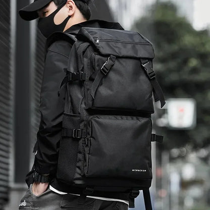 Men's Leisure Backpack, Large Capacity School Backpack, Travel Luggage, Outdoor Hiking Backpack