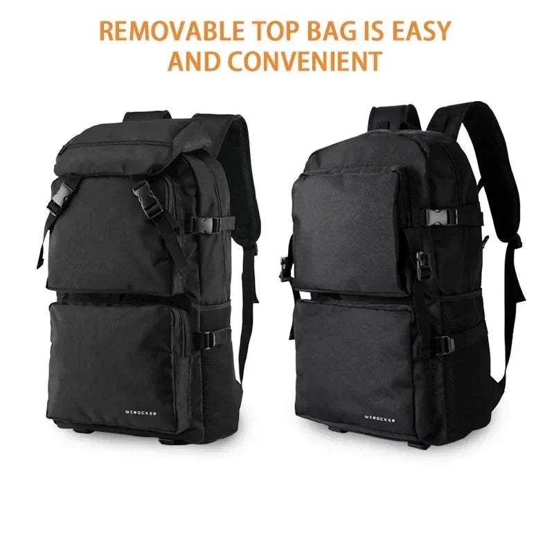 Men's Leisure Backpack, Large Capacity School Backpack, Travel Luggage, Outdoor Hiking Backpack