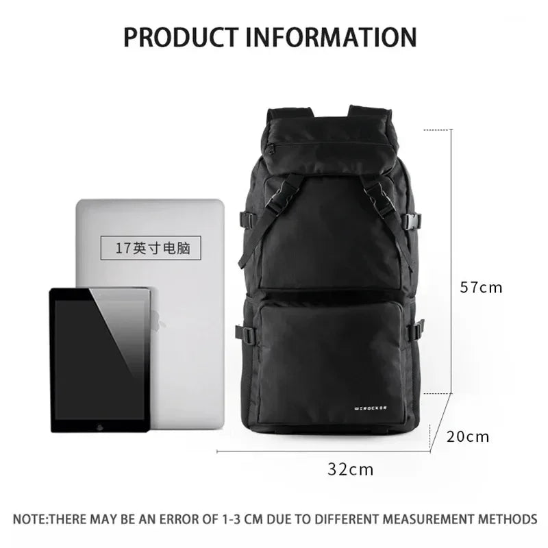 Men's Leisure Backpack, Large Capacity School Backpack, Travel Luggage, Outdoor Hiking Backpack