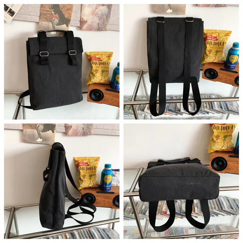Men's Leisure Canvas Backpacks High Quality Large-capacity Man Light Travel Rucksacks Designer Male Fashion Trend Schoolbags