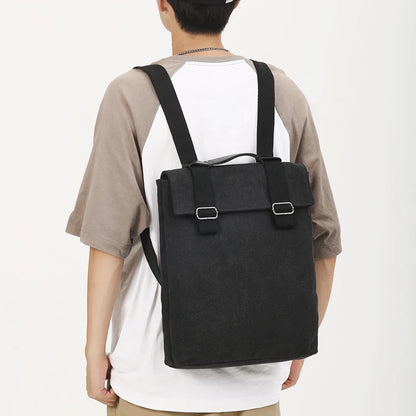 Men's Leisure Canvas Backpacks High Quality Large-capacity Man Light Travel Rucksacks Designer Male Fashion Trend Schoolbags