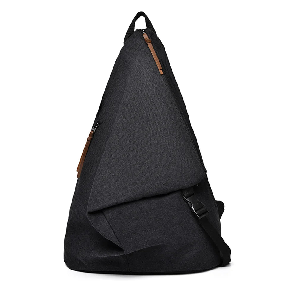 Men's Leisure Canvas Backpacks Waterproof Large-capacity Trend Man Versatile Schoolbags Teenagers Simplicity Travel Knapsacks