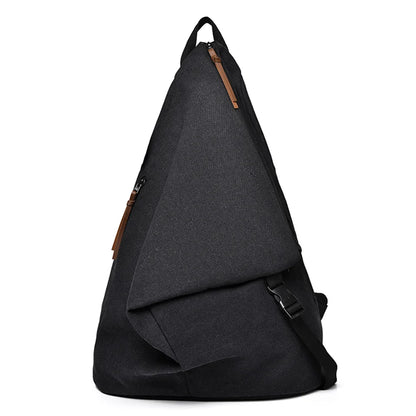 Men's Leisure Canvas Backpacks Waterproof Large-capacity Trend Man Versatile Schoolbags Teenagers Simplicity Travel Knapsacks