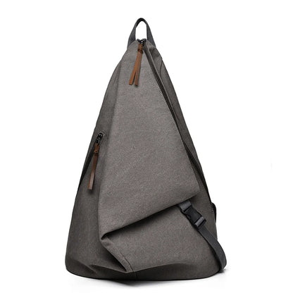 Men's Leisure Canvas Backpacks Waterproof Large-capacity Trend Man Versatile Schoolbags Teenagers Simplicity Travel Knapsacks