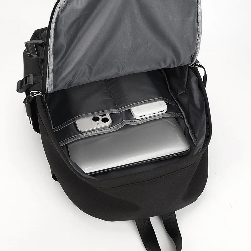 Men's Leisure Fashion Canvas Backpacks Man Simplicity Versatile Schoolbags Large-capacity Light Male Computer Travel Rucksacks