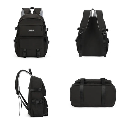 Men's Leisure Fashion Canvas Backpacks Man Simplicity Versatile Schoolbags Large-capacity Light Male Computer Travel Rucksacks
