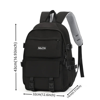 Men's Leisure Fashion Canvas Backpacks Man Simplicity Versatile Schoolbags Large-capacity Light Male Computer Travel Rucksacks