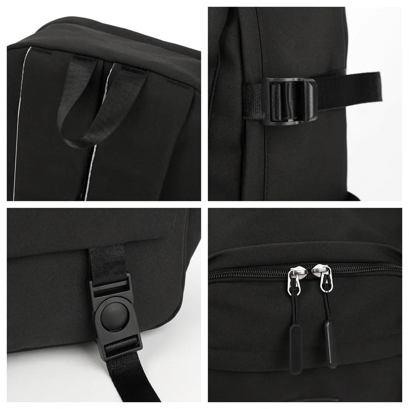 Men's Leisure Fashion Canvas Backpacks Man Simplicity Versatile Schoolbags Large-capacity Light Male Computer Travel Rucksacks