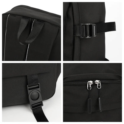 Men's Leisure Fashion Canvas Backpacks Man Simplicity Versatile Schoolbags Large-capacity Light Male Computer Travel Rucksacks