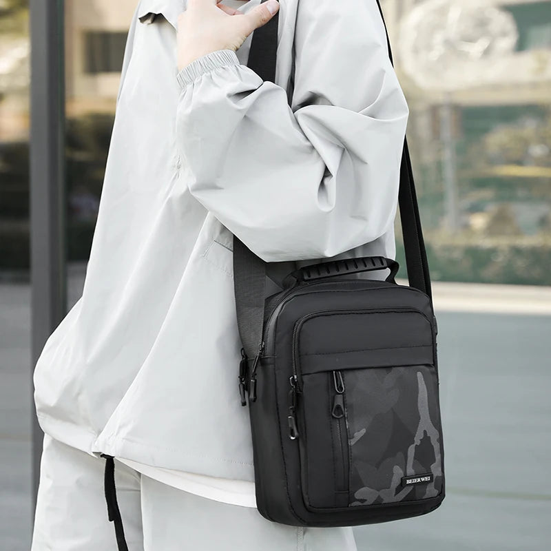 Men's Leisure Fashion Shoulder Bags High Quality Large-capacity Man Trend Crossbody Bags Waterproof Oxford Male Light Handbags
