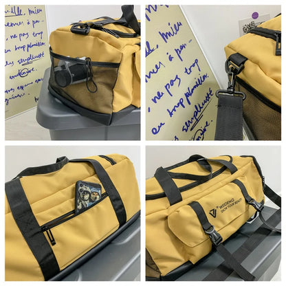 Men's Leisure Fitness Travel Bags Designer High Quality Man Fashion Shoulder Bags Waterproof Oxford Large-capacity Male Handbags