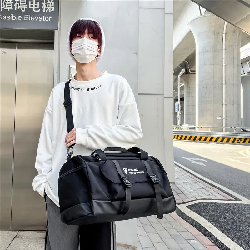 Men's Leisure Fitness Travel Bags Designer High Quality Man Fashion Shoulder Bags Waterproof Oxford Large-capacity Male Handbags