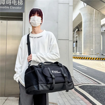 Men's Leisure Fitness Travel Bags Designer High Quality Man Fashion Shoulder Bags Waterproof Oxford Large-capacity Male Handbags