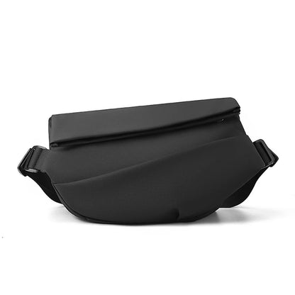Men's Leisure Nylon Chest Packs Waterproof Light Man Versatile Solid Color Shoulder Bags Men Fashion Travel Motion Waist Packs