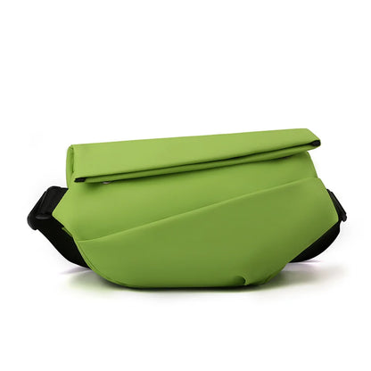 Men's Leisure Nylon Chest Packs Waterproof Light Man Versatile Solid Color Shoulder Bags Men Fashion Travel Motion Waist Packs