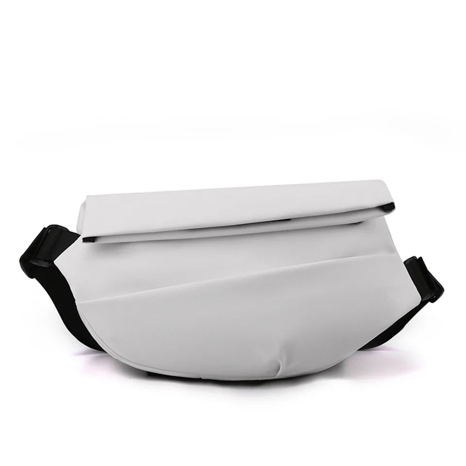 Men's Leisure Nylon Chest Packs Waterproof Light Man Versatile Solid Color Shoulder Bags Men Fashion Travel Motion Waist Packs