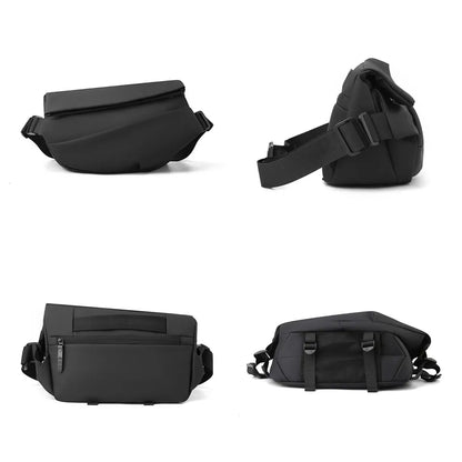 Men's Leisure Nylon Chest Packs Waterproof Light Man Versatile Solid Color Shoulder Bags Men Fashion Travel Motion Waist Packs