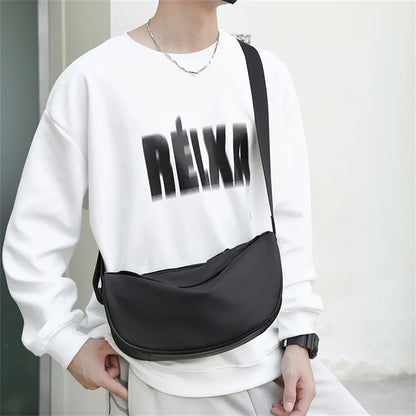 Men's Leisure Nylon Shoulder Bags Designer Light Large-capacity Men Simplicity Handbags Men Versatile Commute Crossbody Bags