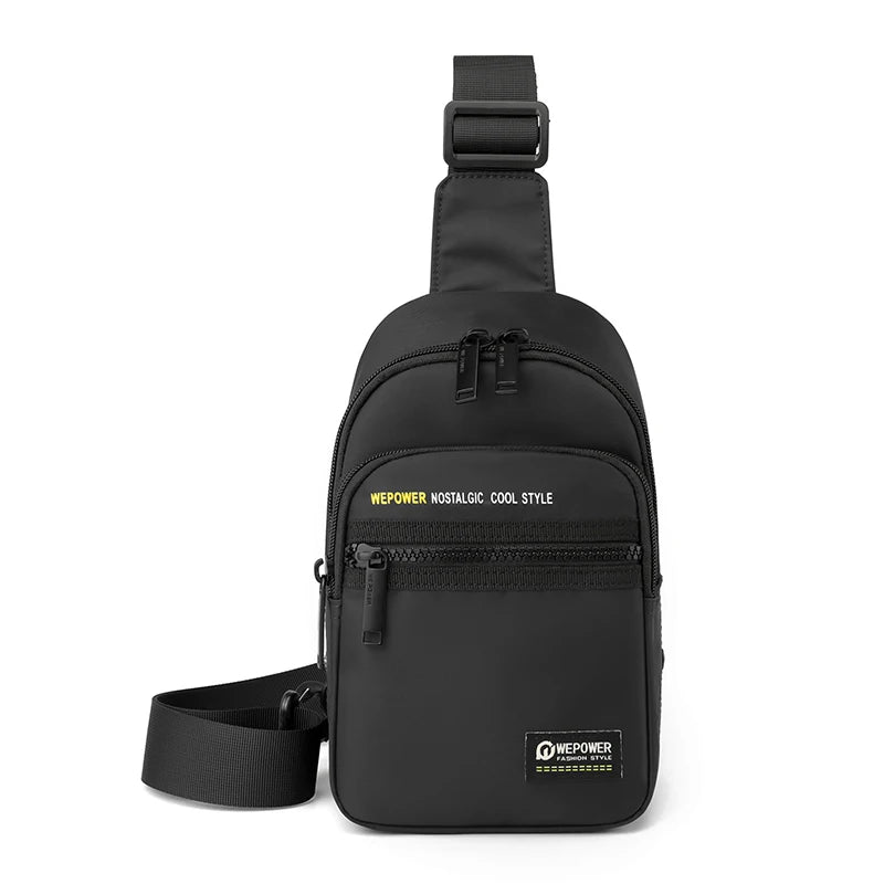 Men's Leisure Outdoor Sport Chest Pack Waterproof Nylon Male Versatile Light Crossbody Bags Man Designer Fashion Shoulder Bags