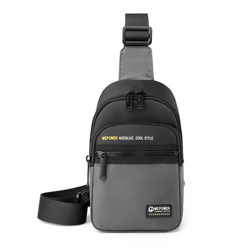 Men's Leisure Outdoor Sport Chest Pack Waterproof Nylon Male Versatile Light Crossbody Bags Man Designer Fashion Shoulder Bags