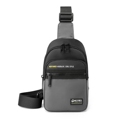 Men's Leisure Outdoor Sport Chest Pack Waterproof Nylon Male Versatile Light Crossbody Bags Man Designer Fashion Shoulder Bags