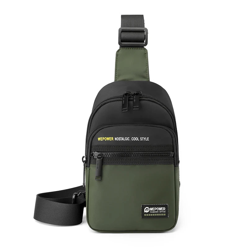 Men's Leisure Outdoor Sport Chest Pack Waterproof Nylon Male Versatile Light Crossbody Bags Man Designer Fashion Shoulder Bags