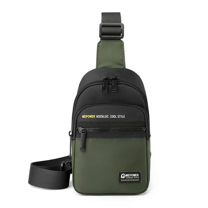 Men's Leisure Outdoor Sport Chest Pack Waterproof Nylon Male Versatile Light Crossbody Bags Man Designer Fashion Shoulder Bags