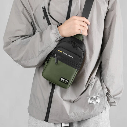 Men's Leisure Outdoor Sport Chest Pack Waterproof Nylon Male Versatile Light Crossbody Bags Man Designer Fashion Shoulder Bags
