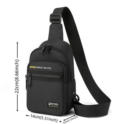 Men's Leisure Outdoor Sport Chest Pack Waterproof Nylon Male Versatile Light Crossbody Bags Man Designer Fashion Shoulder Bags