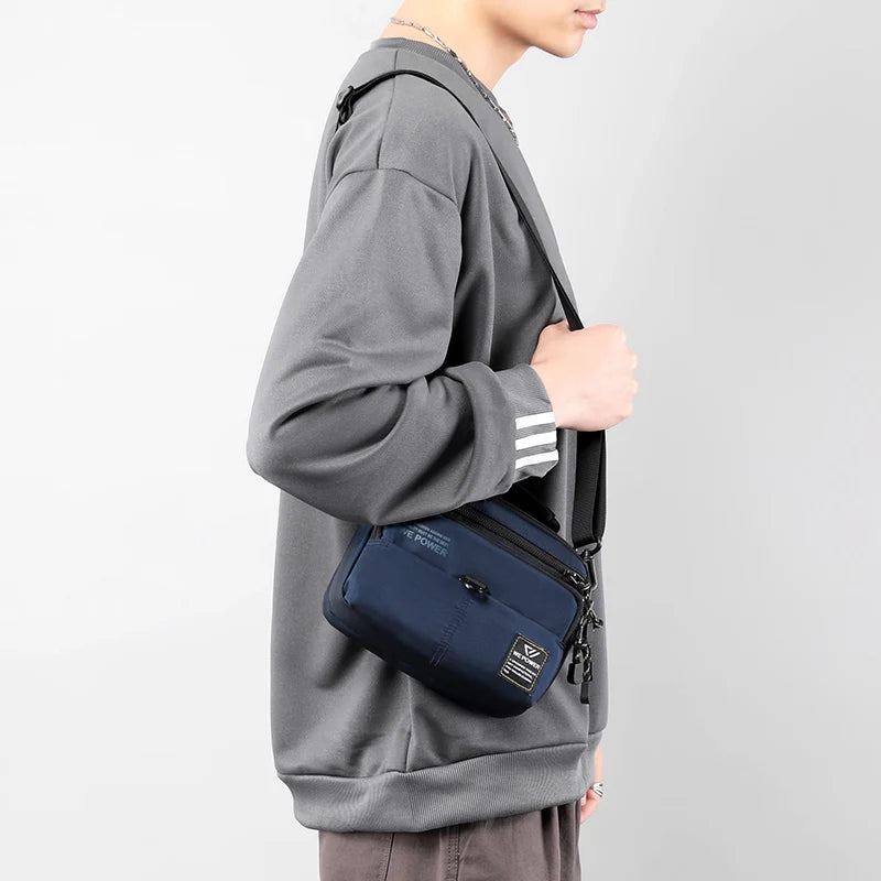 Men's Leisure Oxford Shoulder Bags Waterproof Nylon Man Fashion Crossbody Bags Designer Male Trend Waist Packs Light Handbags