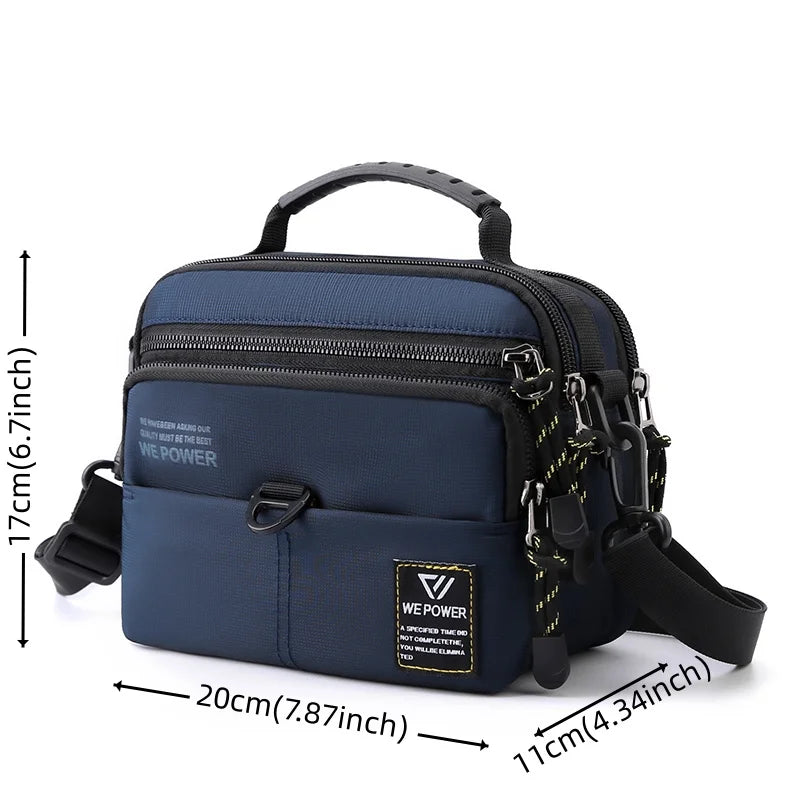 Men's Leisure Oxford Shoulder Bags Waterproof Nylon Man Fashion Crossbody Bags Designer Male Trend Waist Packs Light Handbags